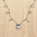 14K White Gold and Faceted Crystal Necklace