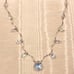 14K White Gold and Faceted Crystal Necklace
