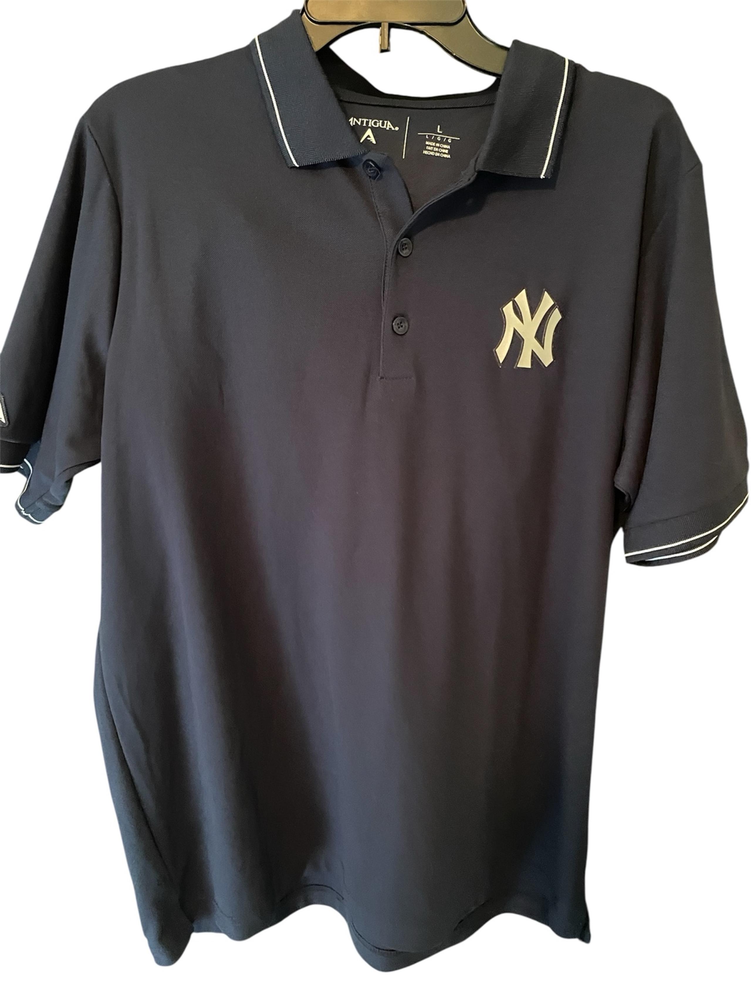 Antigua Navy Blue New York Yankees Polo, Men's L