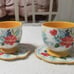 Pioneer Woman Products Yellow Mug Plate