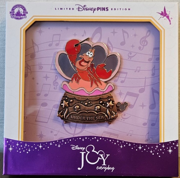 Disney pin Joy Jumbo Sebastian conductor The Little Mermaid Limited edition
