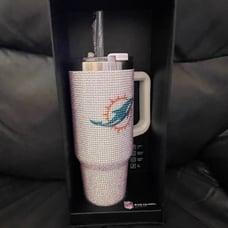 Miami Dolphins NFL Bling Colossal Tumbler 46 oz