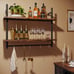 Duct shelves Industrial floating shelves 31 kitchen wall mounted shelves