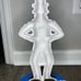 Vintage Uncle Sam Cast Iron Painted Door Stop Americana Red White Blue Large 15”