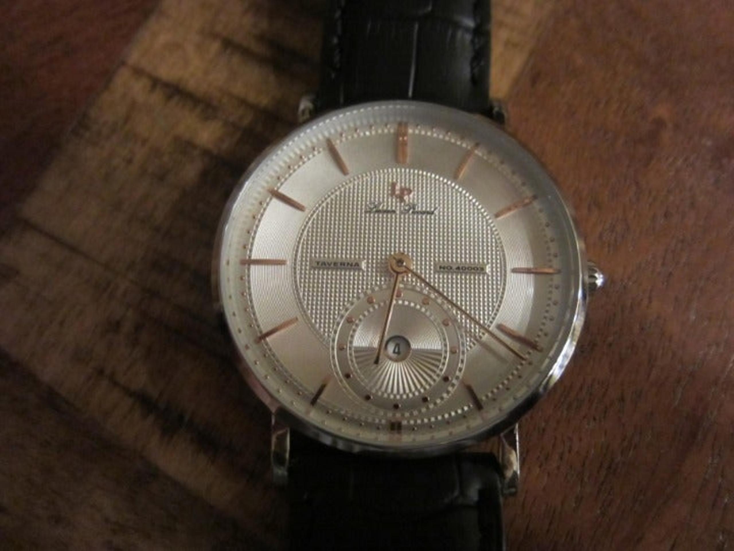 Large Men's Lucien Piccard Watch Runs