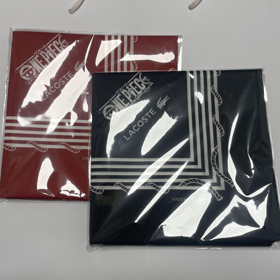 【Brand new, unused】LACOSTE x Dress Novelty Bandana Red & Black