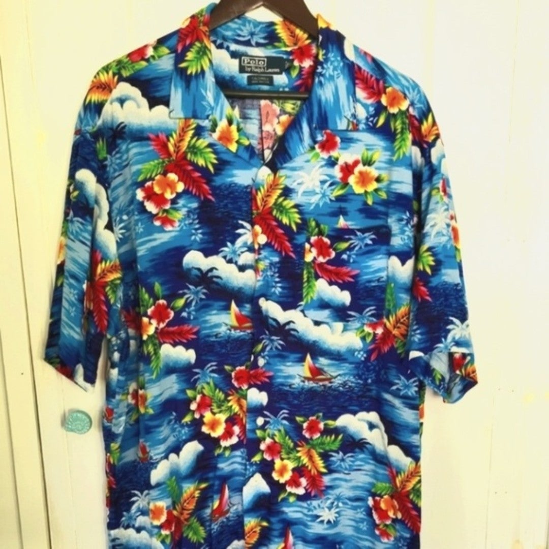 Polo Ralph Lauren Hawaiian Button Down Shirt XL