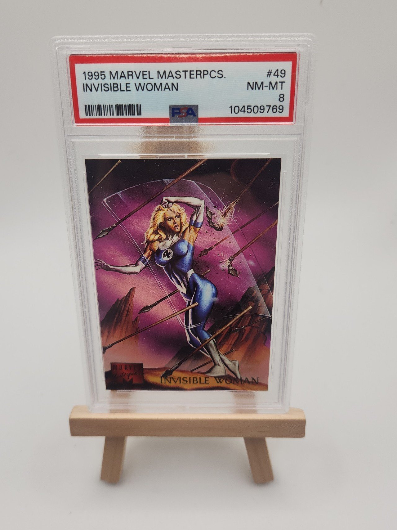 Psa 8 Invisible Woman #49 Marvel 1995 Masterpieces Vintage card
