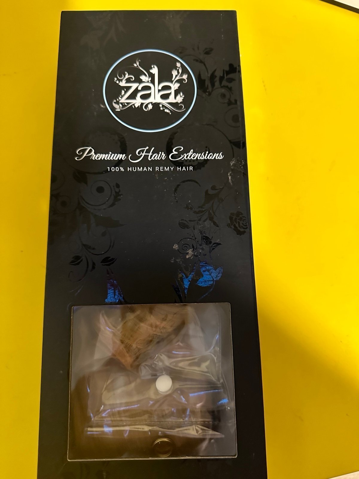 Zala Premuim Hair Extension Clip in and Ponytial color 613 18” Long