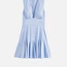 BNWT! ABERCROMBIE & FITCH Elegant Blue Deep V Satin Dress Size XLT