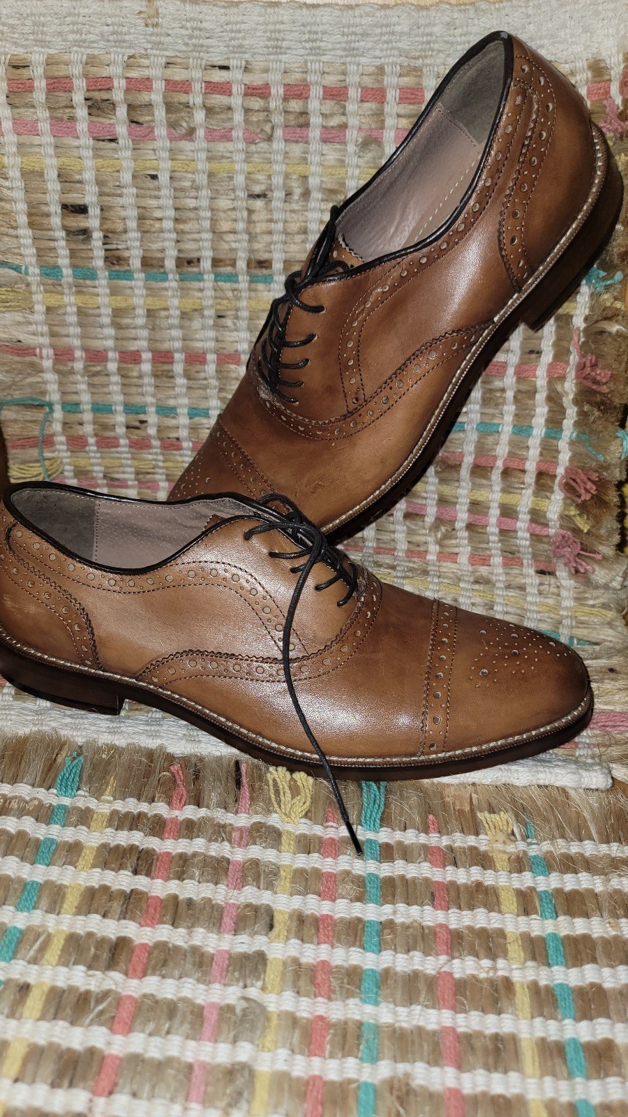 Brown Aston Gray Collection ( kobe ) dress shoes brown