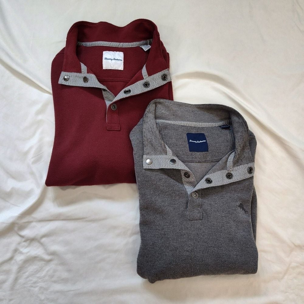 Tommy Bahama Quarter Button Up Sweater Size XXL