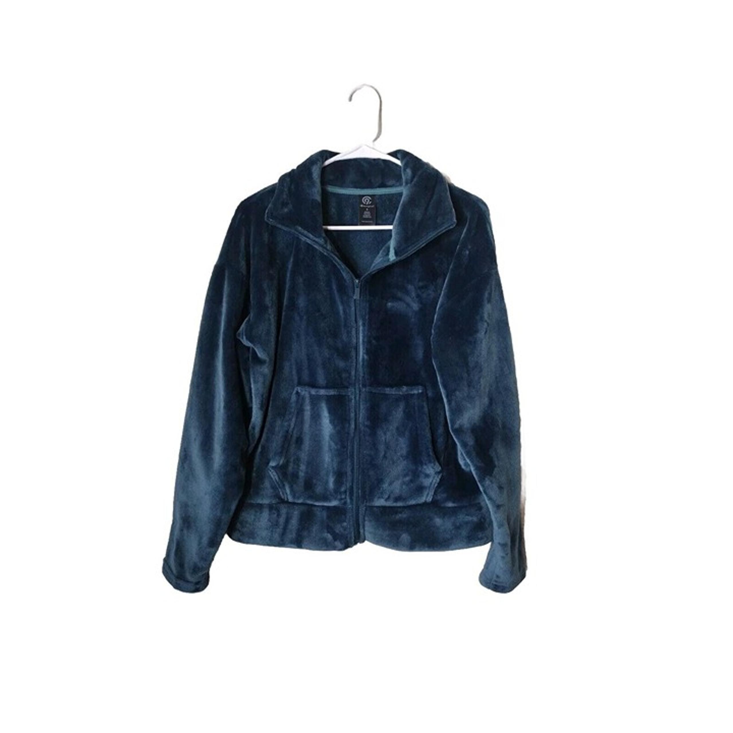 Champion Jacket Womens Small Green Pockets Full Zip C9