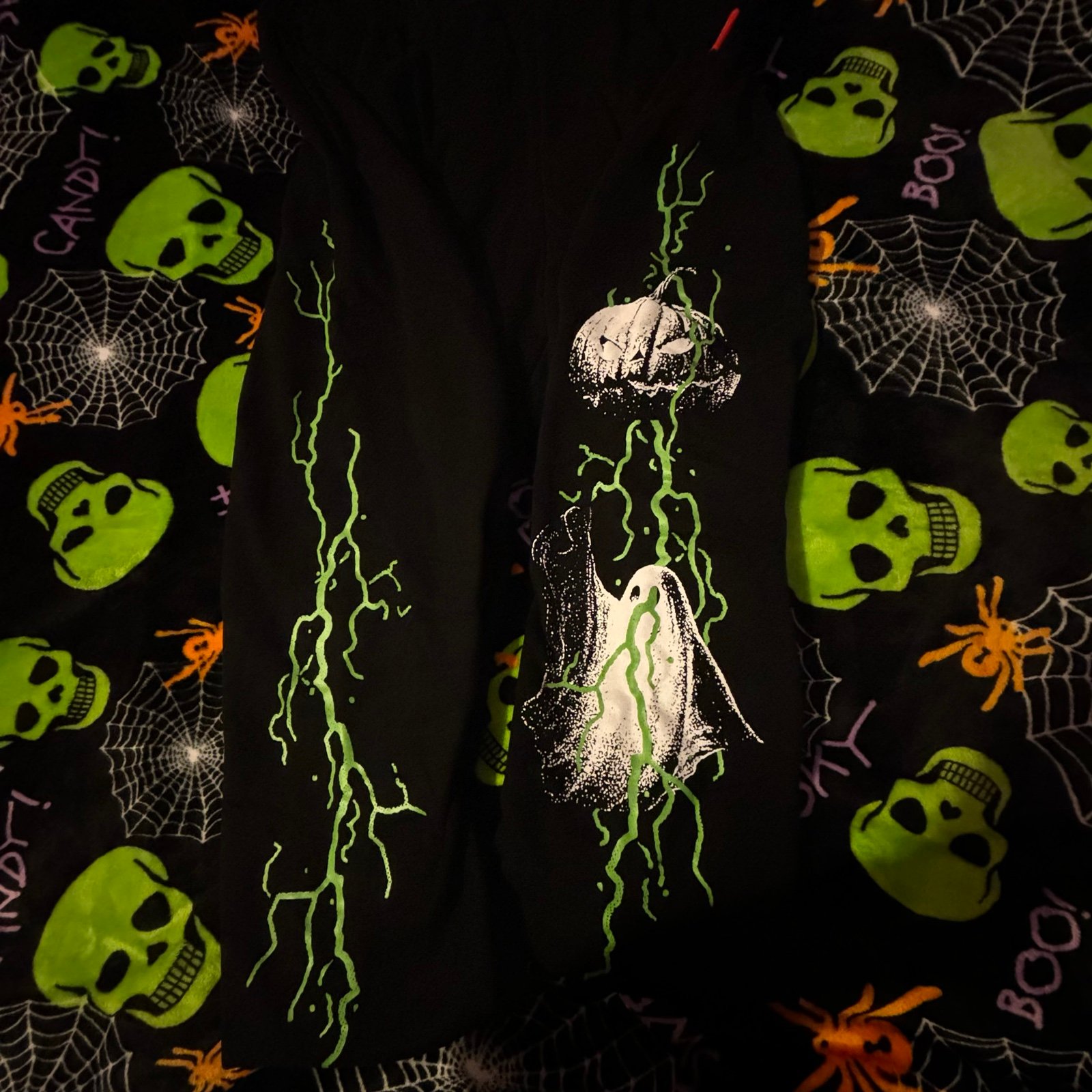 garrett watts the haunted glow sweatpants xxl