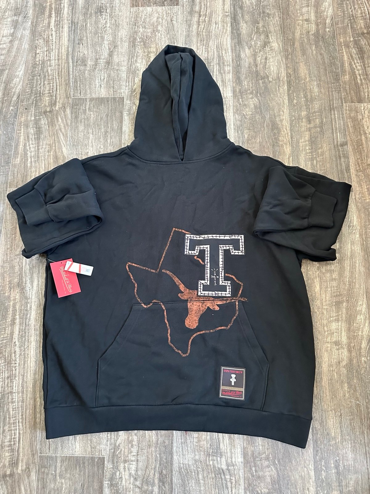 Travis Scott x Mitchell & Ness x University of Texas hoodie size XXL