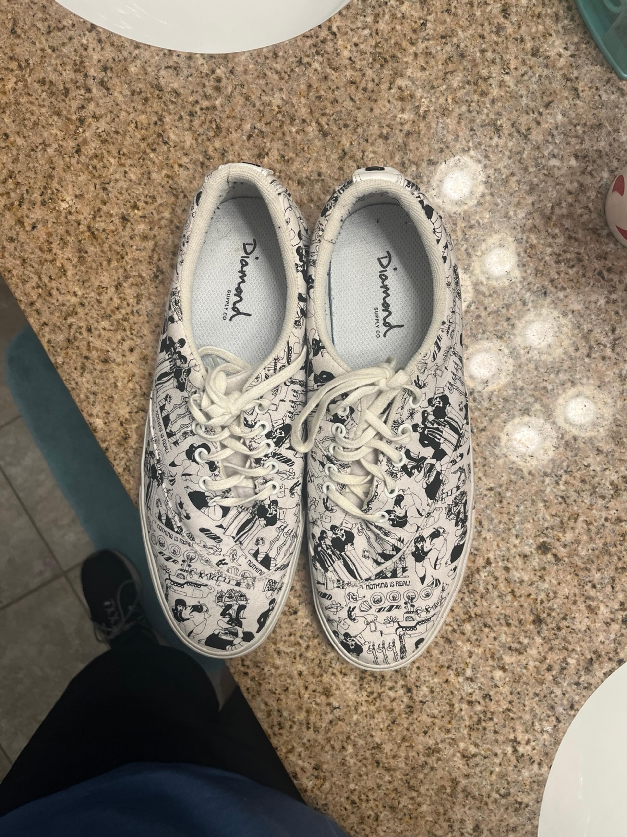 Diamond Supply Beatles Vans Style Shoes, limited edition rare
