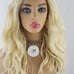 Blonde 613 wavy lace front bob wig