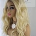 Blonde 613 wavy lace front bob wig