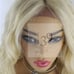 Blonde 613 wavy lace front bob wig