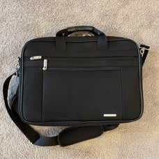Samsonite Classic Multi Toploader Briefcase, Black, Double Gusset 17-Inch