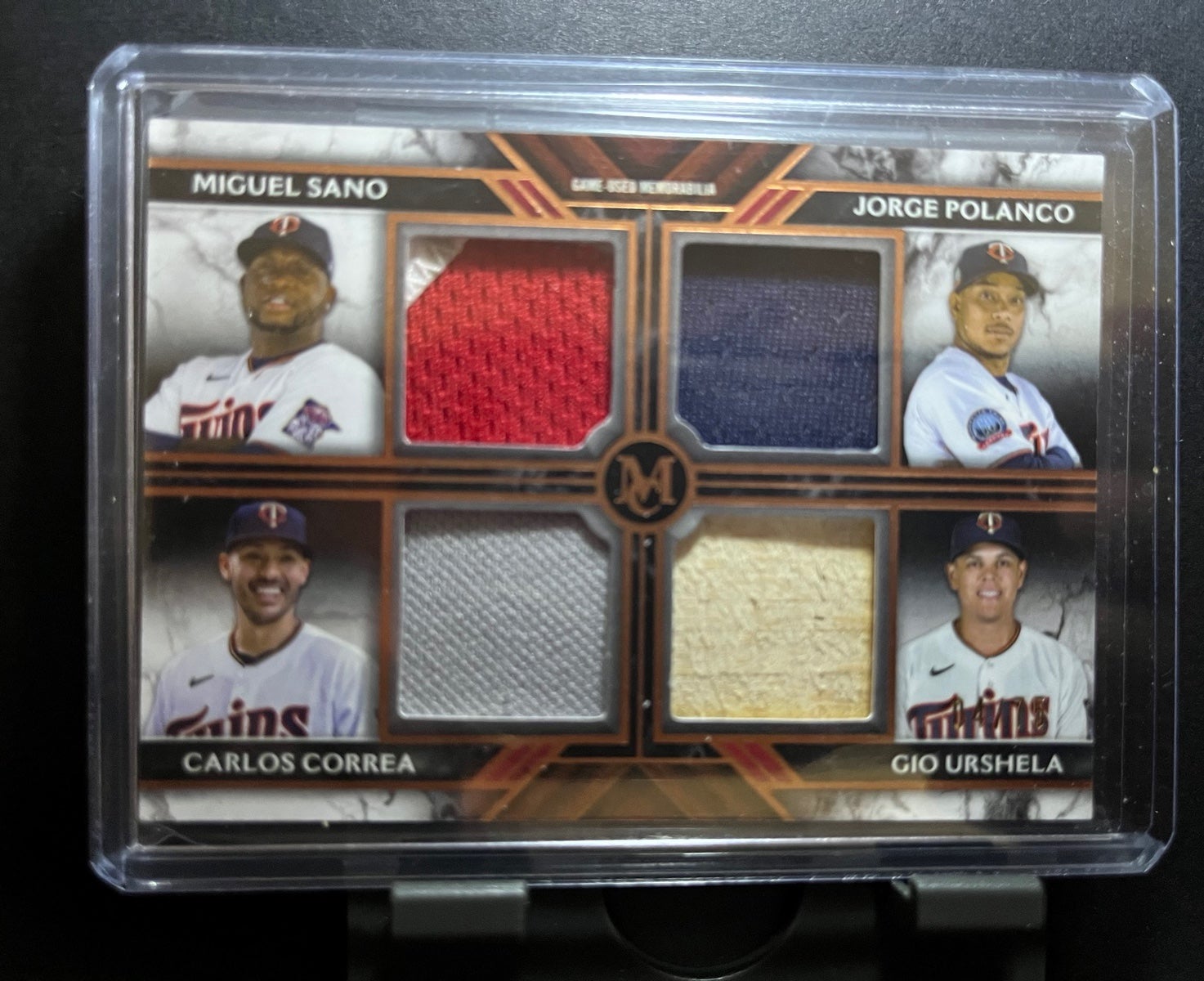2022 Topps Museum Collection Miguel Sano Jorge Polanco Carlos Correa Gio Urshela