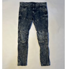Mens G-Star Raw 5620 3D Super Slim Knee Stonewash Jeans Size W34 L32