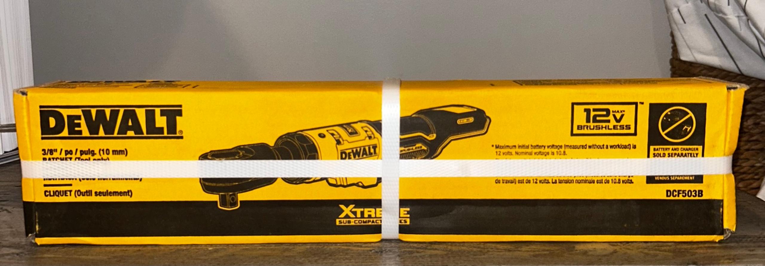 NEW DeWALT XTREME DCF503B 12V MAX 3/8" Brushless Ratchet TOOL ONLY (Retail $200)