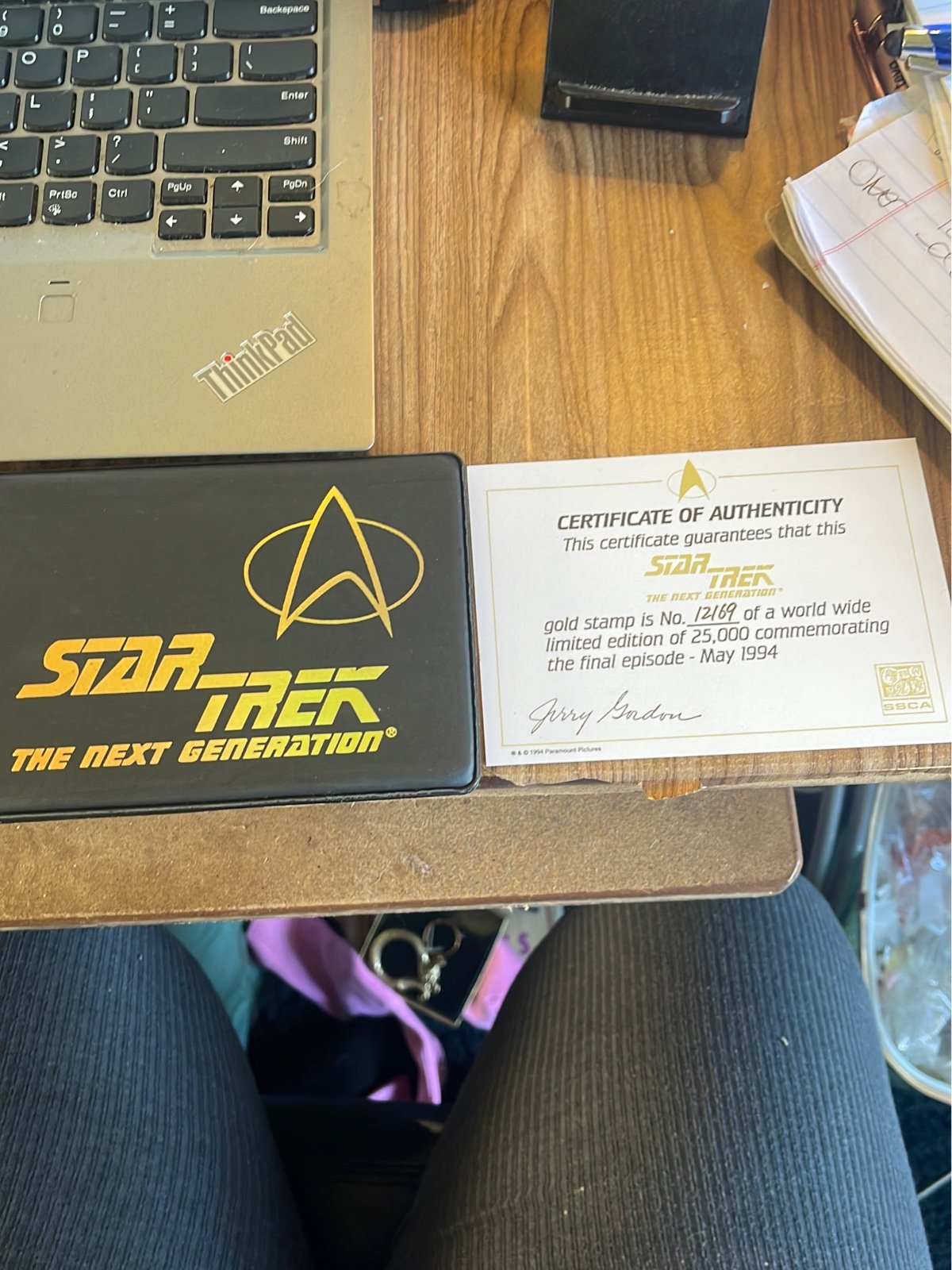Star trek hokd stamp with COA