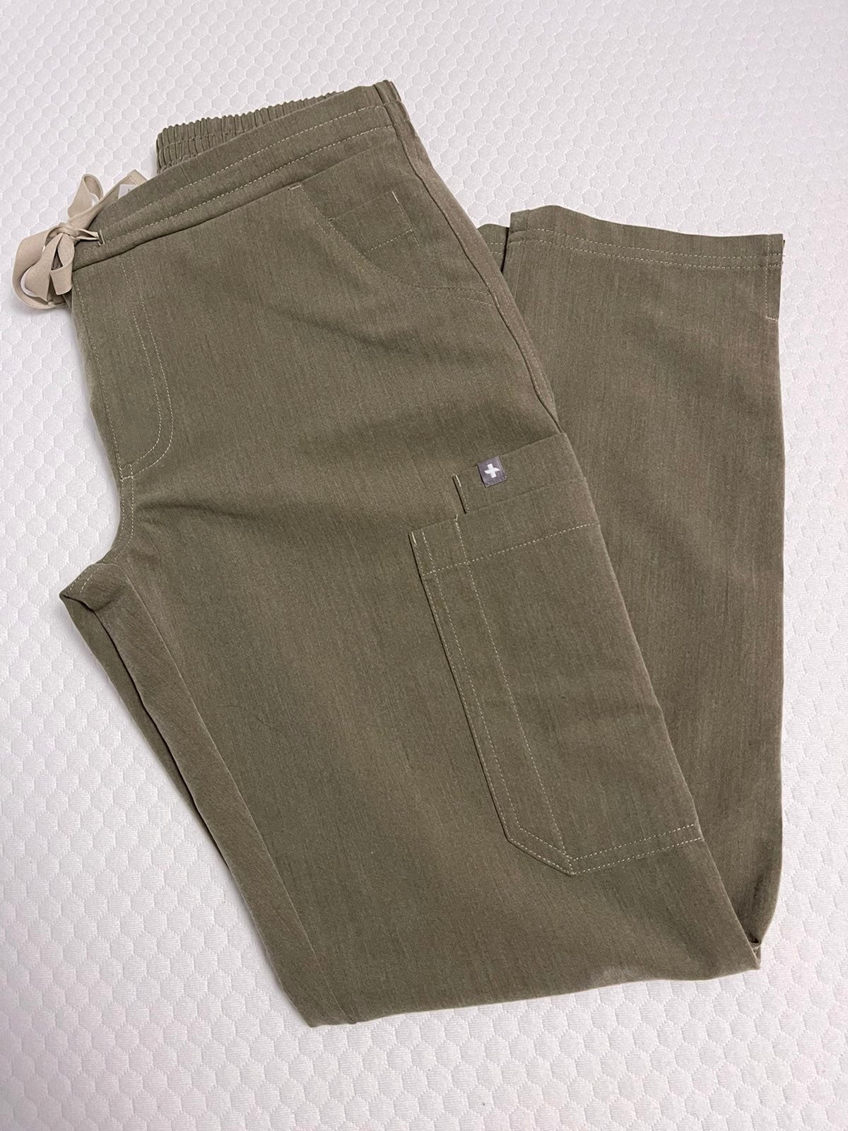 FIG Clothing Yola Skinny Scrub Pants Heather olive