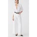 NWT J. Crew High Rise Super Wide Leg Jeans 33 White Denim Women's BX951 J.Crew