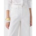 NWT J. Crew High Rise Super Wide Leg Jeans 33 White Denim Women's BX951 J.Crew