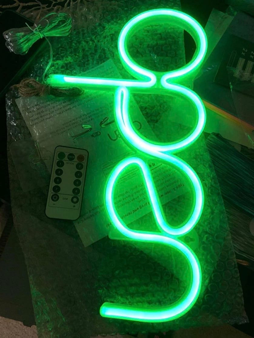 Modern Green OPEN LED Sign