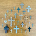 Vintage collection of crosses and crucifixes