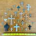 Vintage collection of crosses and crucifixes