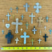 Vintage collection of crosses and crucifixes