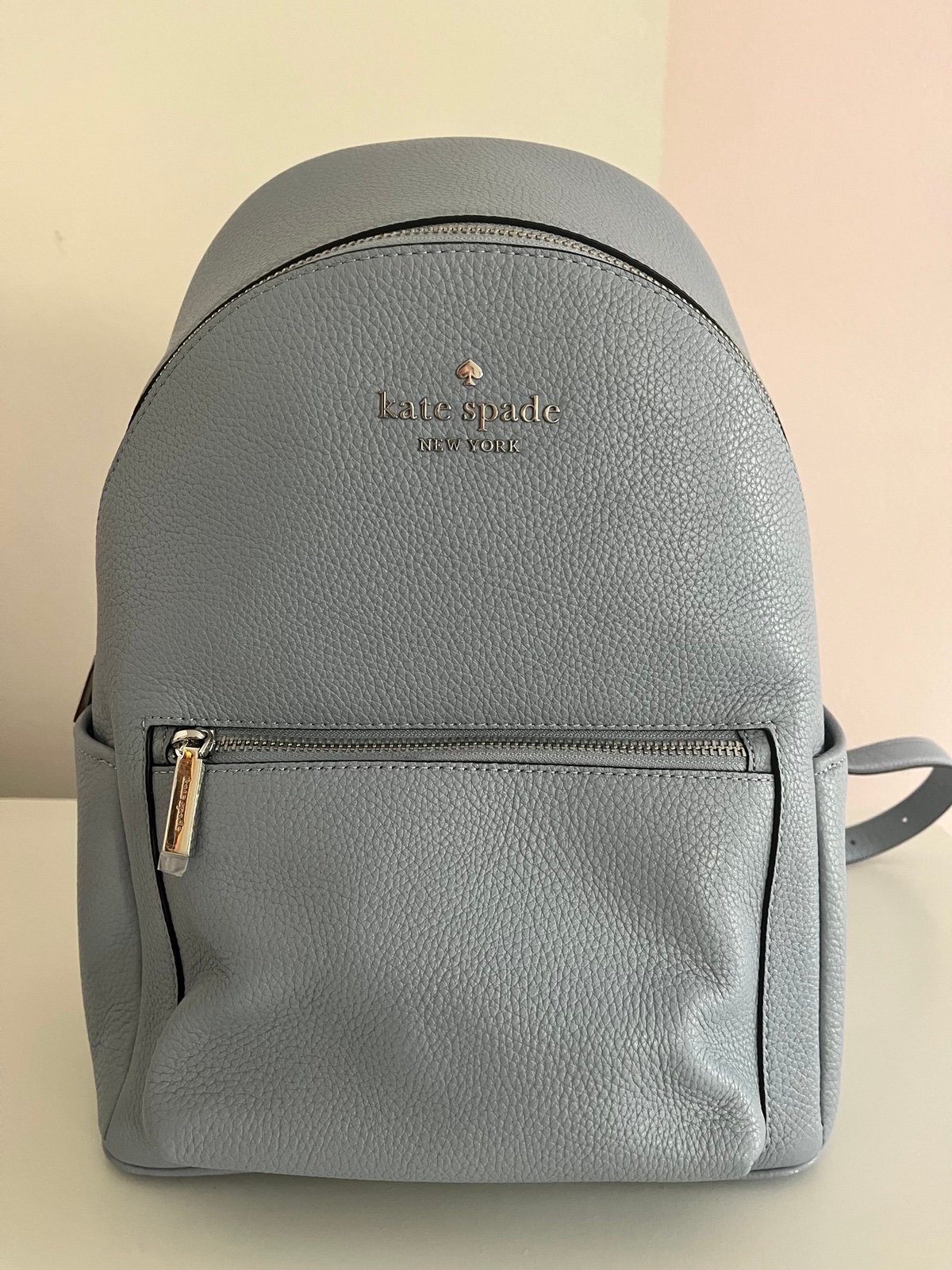 Muted baby blue Kate Spade Dome medium backpack
