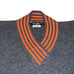 Salvatore Ferragamo Vintage Angora Wool Grey V-Neck Sweater Pullover