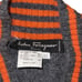 Salvatore Ferragamo Vintage Angora Wool Grey V-Neck Sweater Pullover