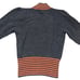 Salvatore Ferragamo Vintage Angora Wool Grey V-Neck Sweater Pullover