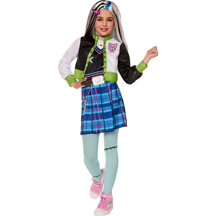 NEW Monster High Frankie Stein Halloween Costume Girls XL 14/16 Dress Jacket