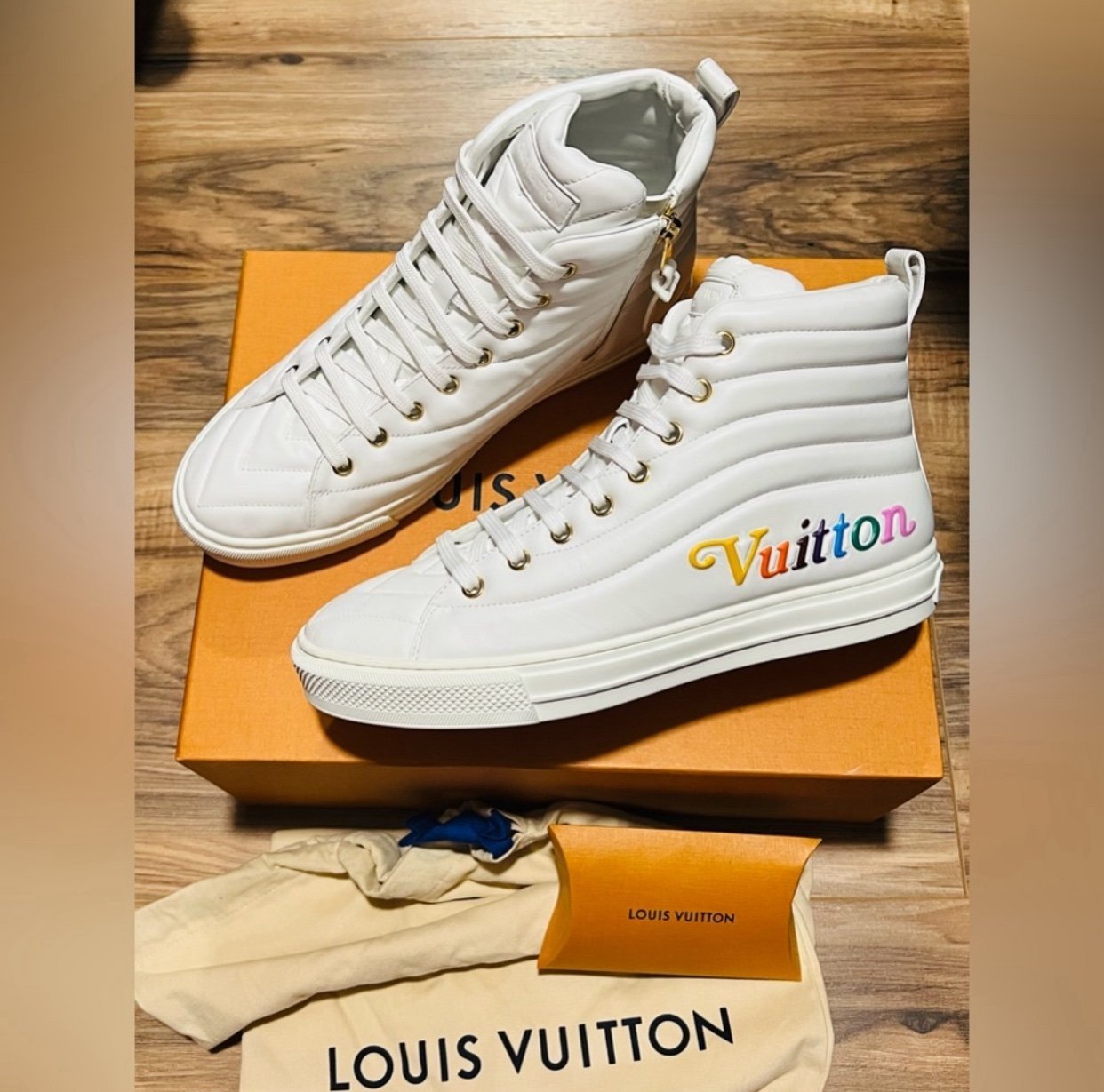 New Gorgeous Louis Vuitton quilted leather sneakers!