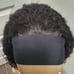 Headband Wig Curly Brazilian Human Hair Black Redish Reflections 14 Sz M-L