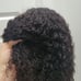 Headband Wig Curly Brazilian Human Hair Black Redish Reflections 14 Sz M-L