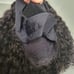 Headband Wig Curly Brazilian Human Hair Black Redish Reflections 14 Sz M-L