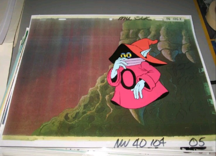 Masters of the Universe Filmation Animation Cel Orko