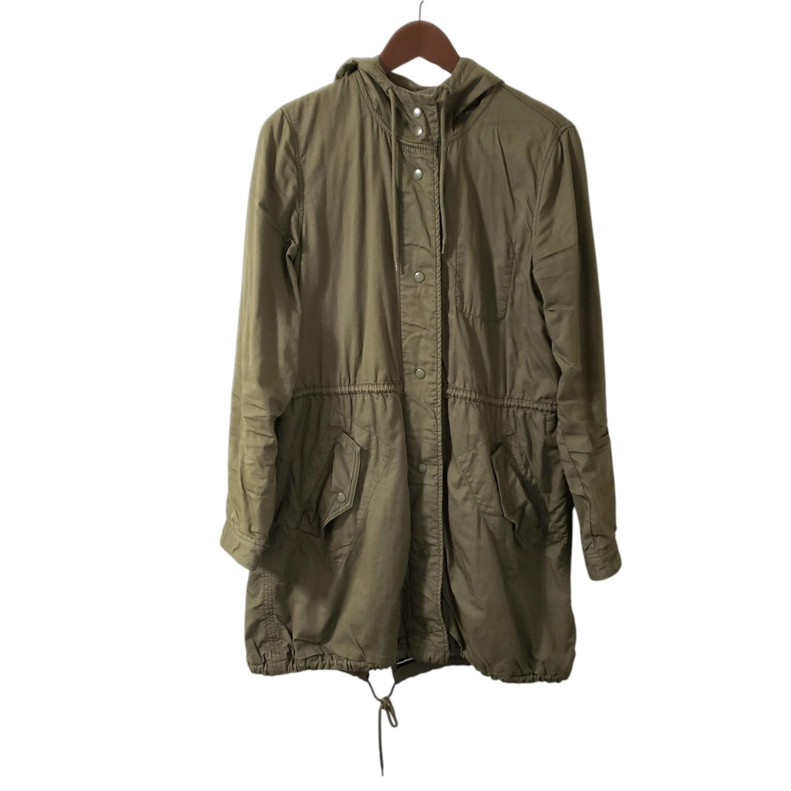 J. Crew Womens Charlie Fatigue Utility Coat Army Green Sz Small Gorpcore Outdoor