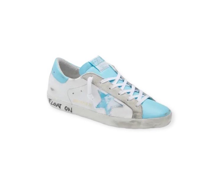 Golden Goose Superstar Blue Float On Sneakers Shoes Sz. 37