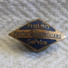Vintage PHILCO SERVICE Factory Supervised Award Advertising Pin very good shape
