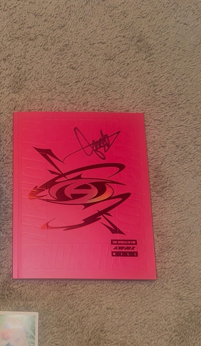Ateez Signed Jongho Will Album