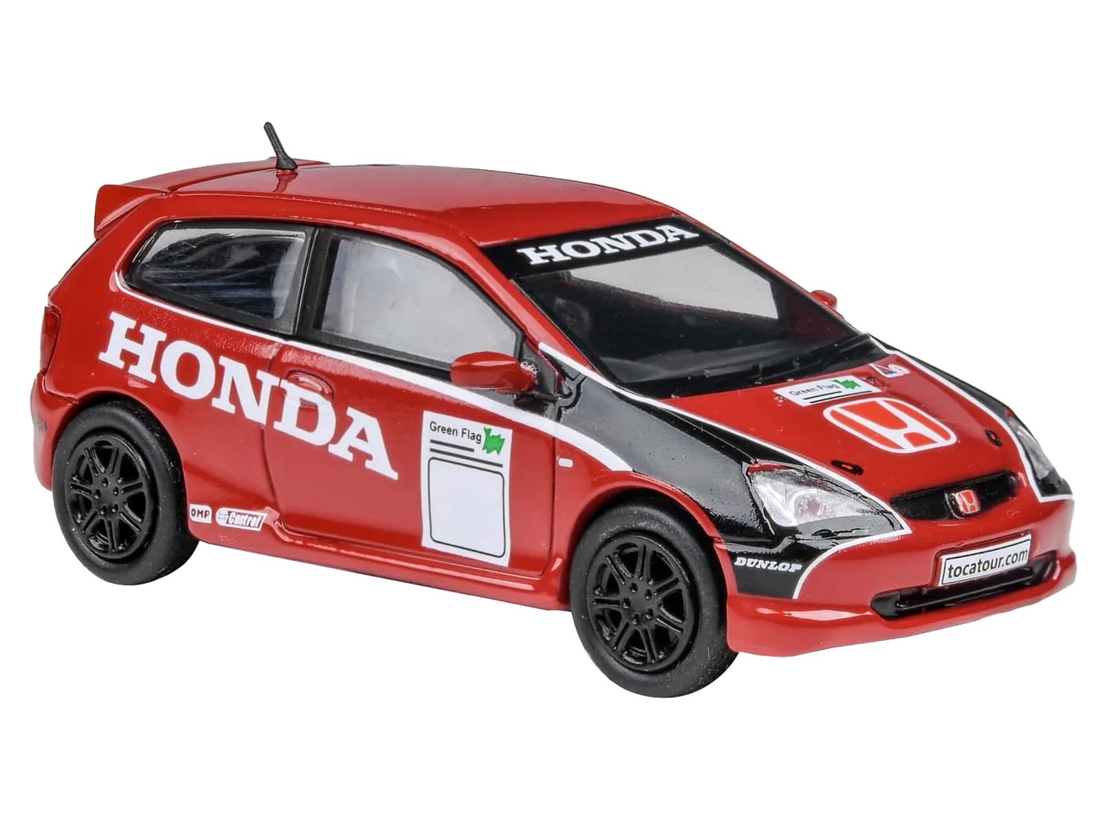 2001 Honda Civic Type R EP3 Red with Graphics BTCC Honda Racing 1/64 Diecast M
